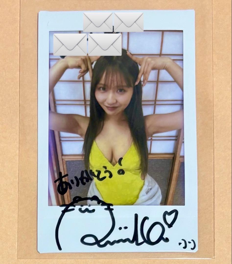 森脇梨々夏 直筆サイン入りチェキ - メルカリ