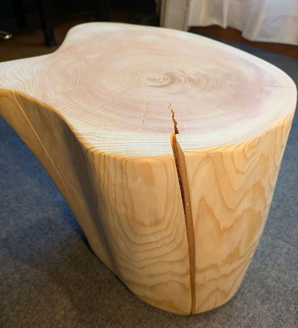 檜　切り株　丸太　椅子　スツール　 高さ約30.5㎝