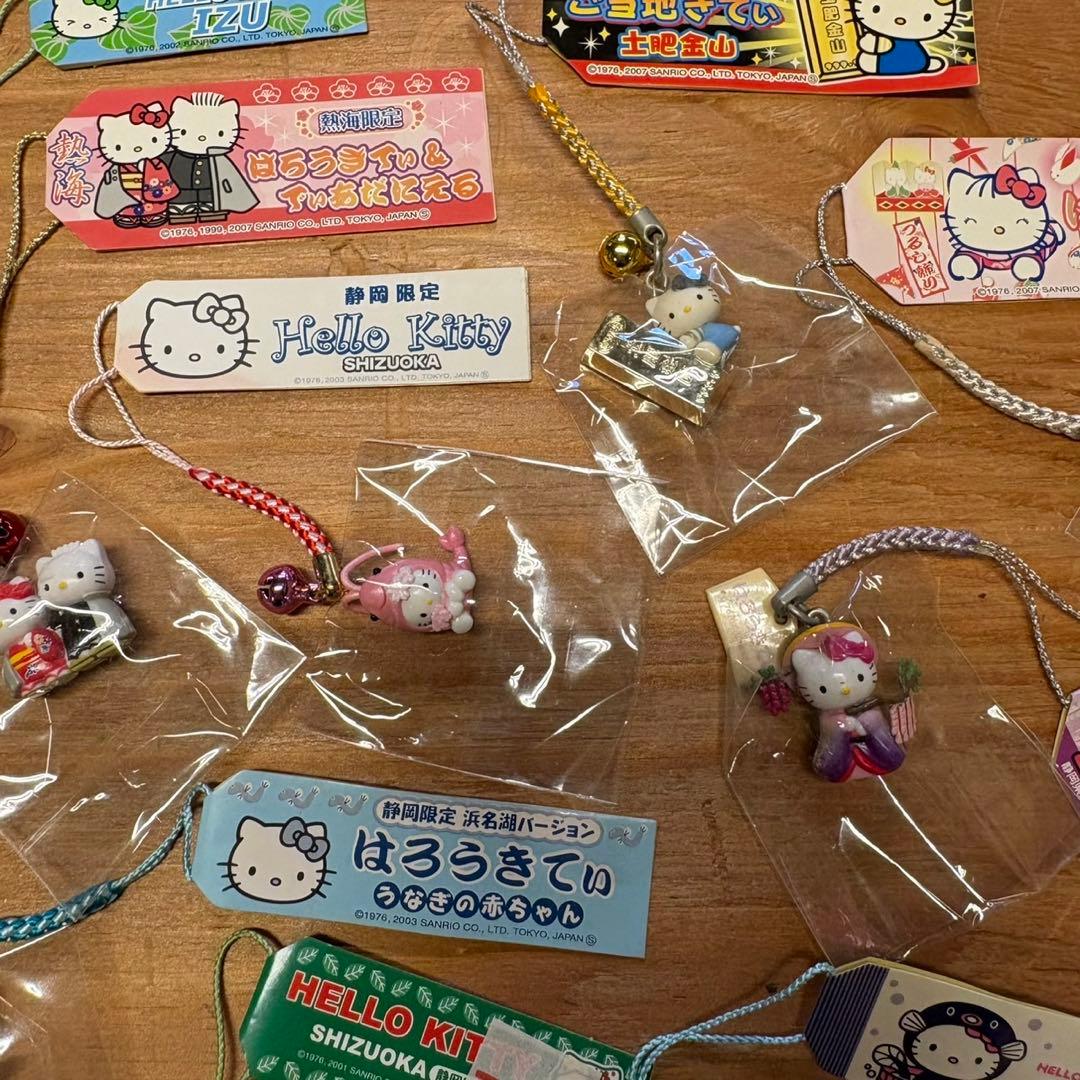 ハローキティ 静岡県内 限定 ご当地ストラップ 10個 セット