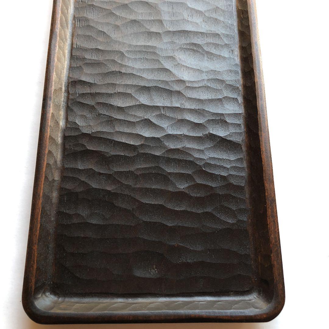 三谷龍二　漆　角盆　特大　トレイ
