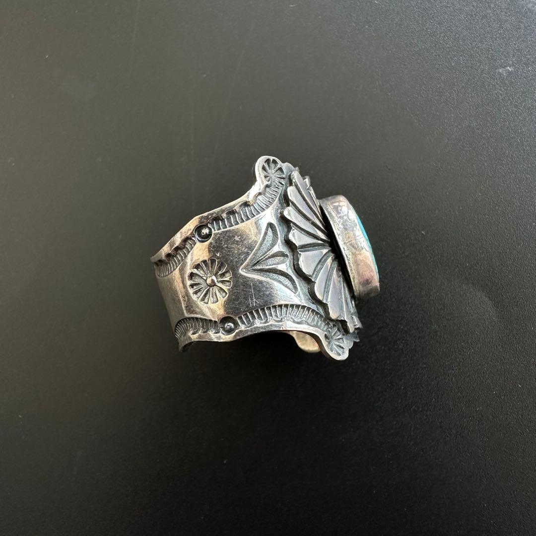 Navajo Sunshine Reeves ターコイズ リング 19号