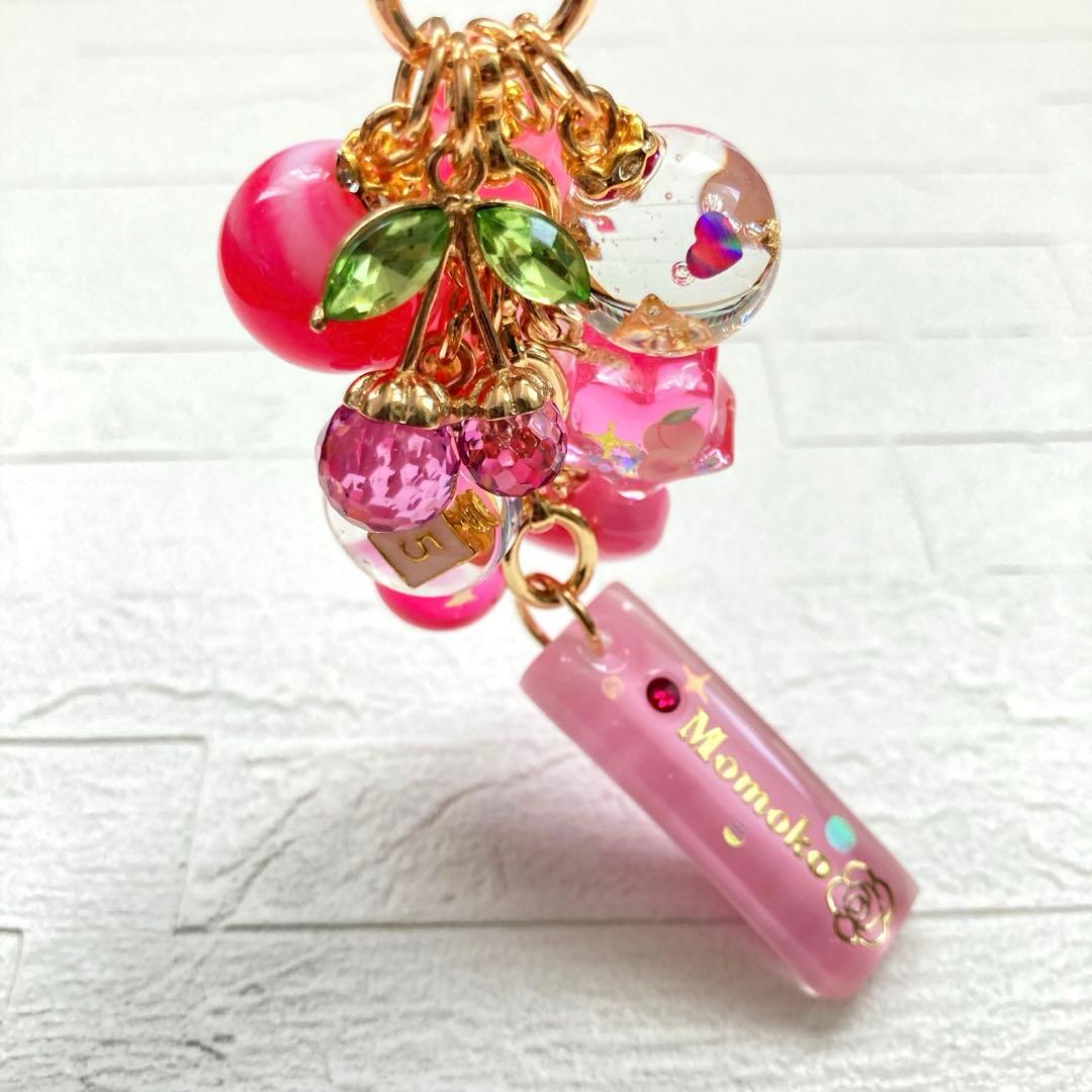 メロちゃんページ　名入れチャーム　レジンキーホルダー 5点