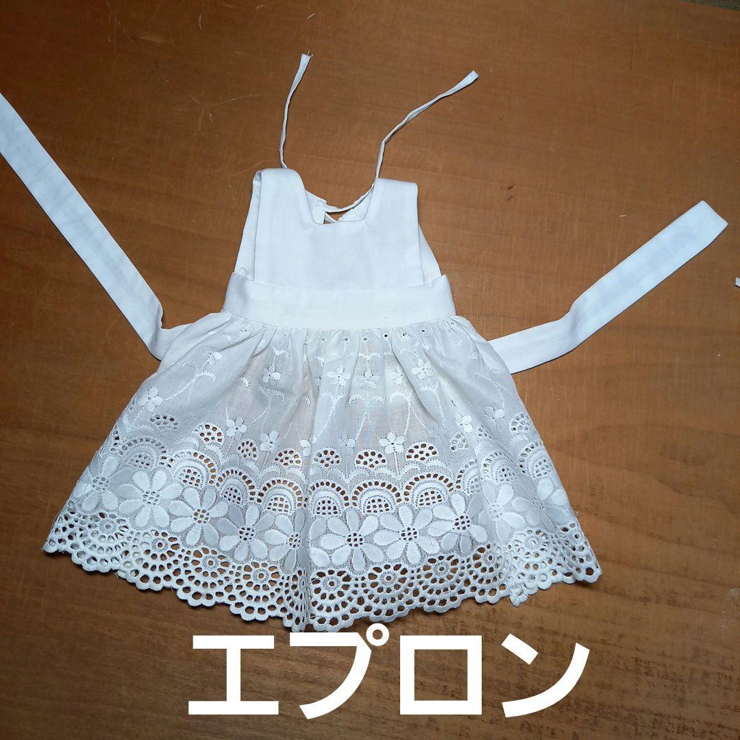 市松人形 8号 絽の着物兵児帯正絹夏単衣ドールエプロン