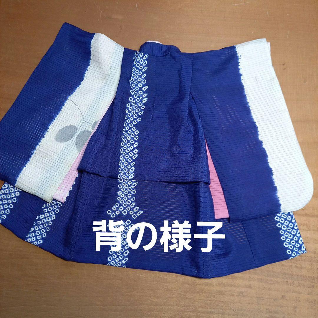 市松人形 8号 絽の着物兵児帯正絹夏単衣ドールエプロン