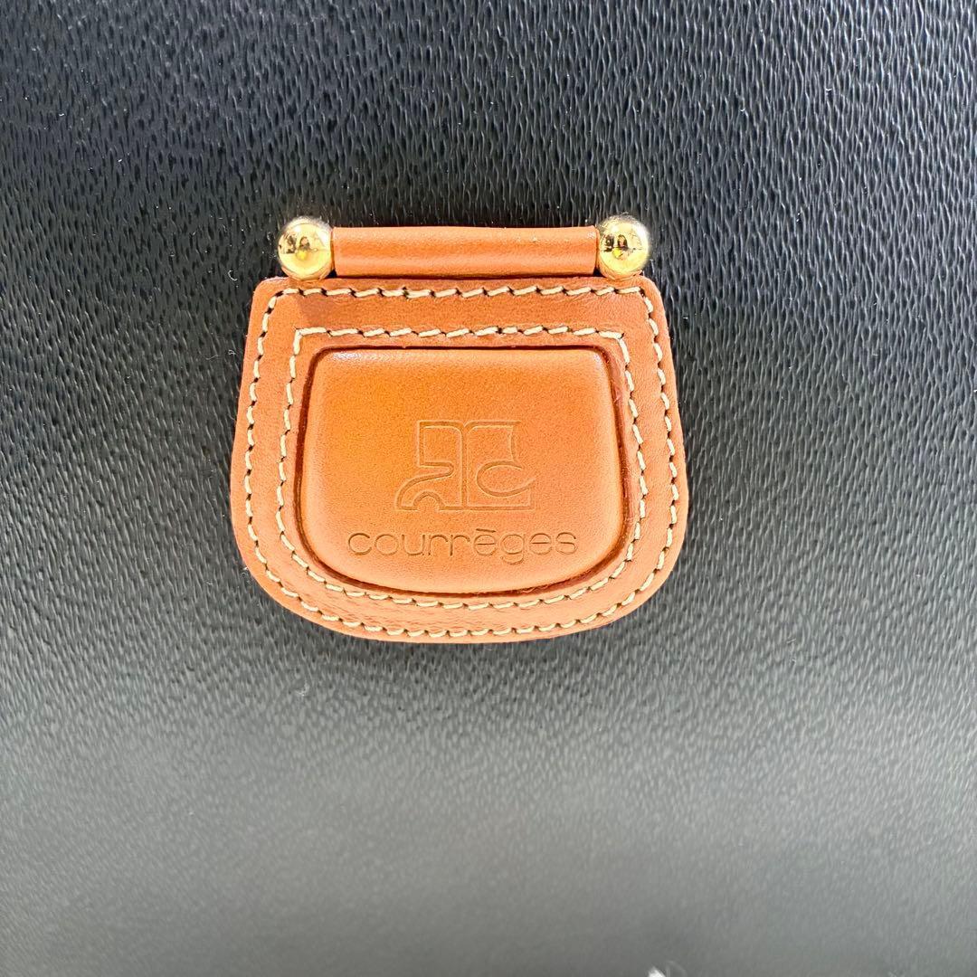美品✨courreges ショルダーバッグ ハンドバッグ 2way レザー