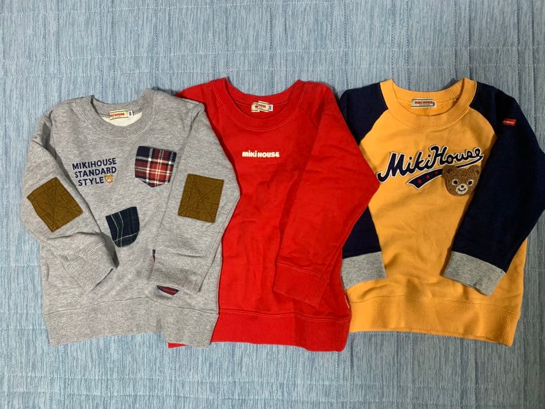 【naaana】　ミキハウス／ダブルビー　トレーナー &ロンTセット