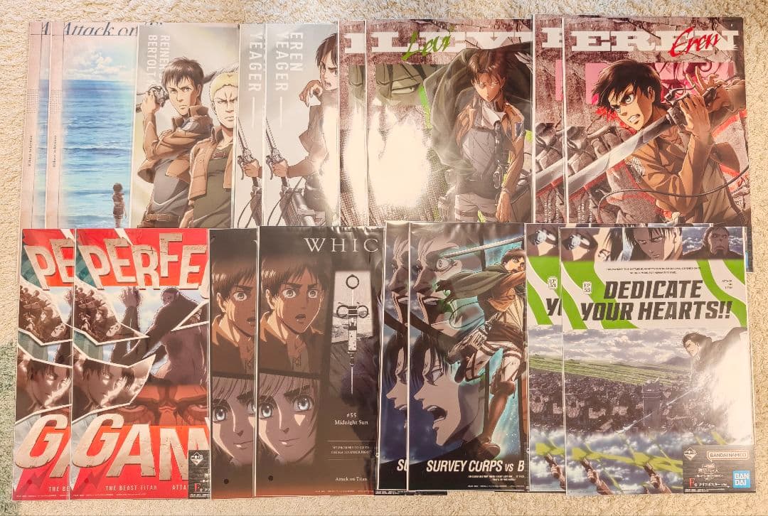 一番くじ 進撃の巨人 ～獣の巨人は俺が仕留める～ 1ロット 67点セット