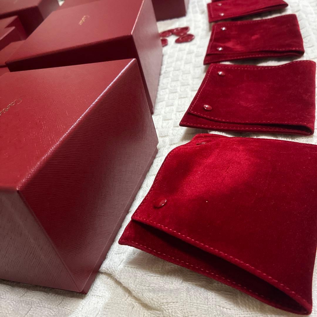 Cartier 赤 ギフトボックス 複数セット 三つセット 五つセット