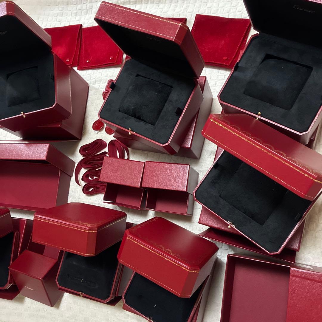 Cartier 赤 ギフトボックス 複数セット 三つセット 五つセット