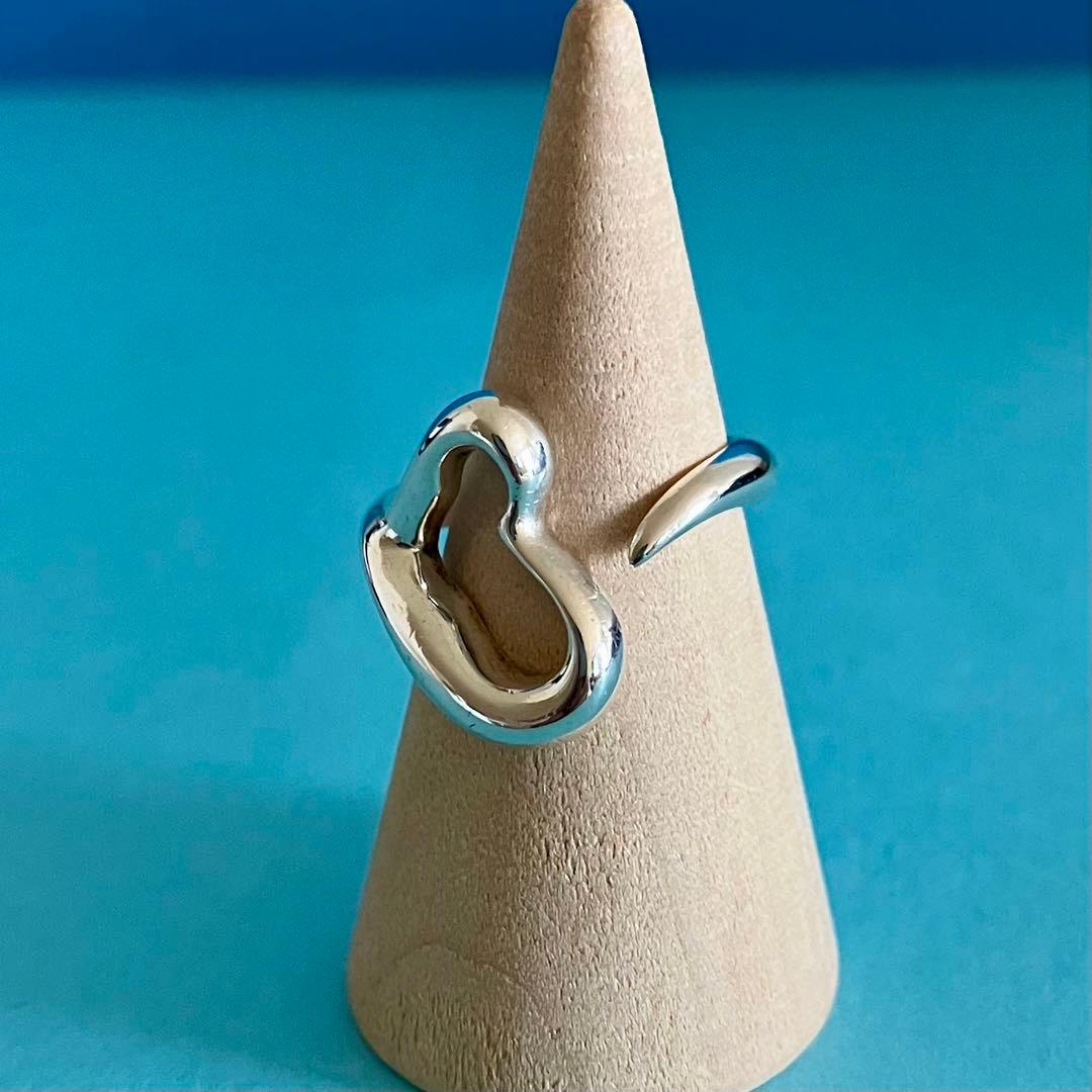 美品 ティファニー エルサペレッティ オープンハート リング 約7号 SV925