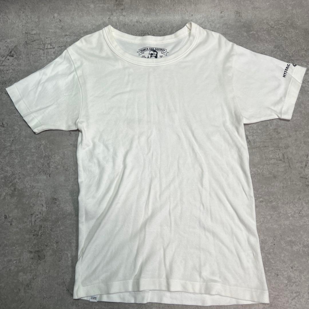 HYSTERIC GLAMOUR Tシャツ Sサイズ 白T Tシャツ ヒステリックグラマー