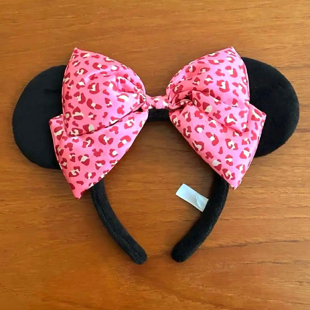 ミニー カチューシャ ヒョウ 柄 レオパード ピンク ディズニー - メルカリ