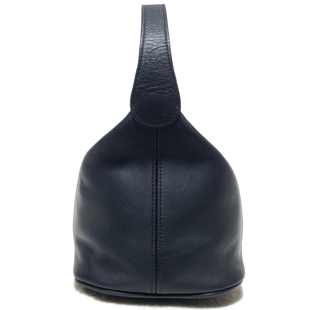 【美品】OLD COACH　ハンドバッグ レザー ポーチ チャーム 黒 4145