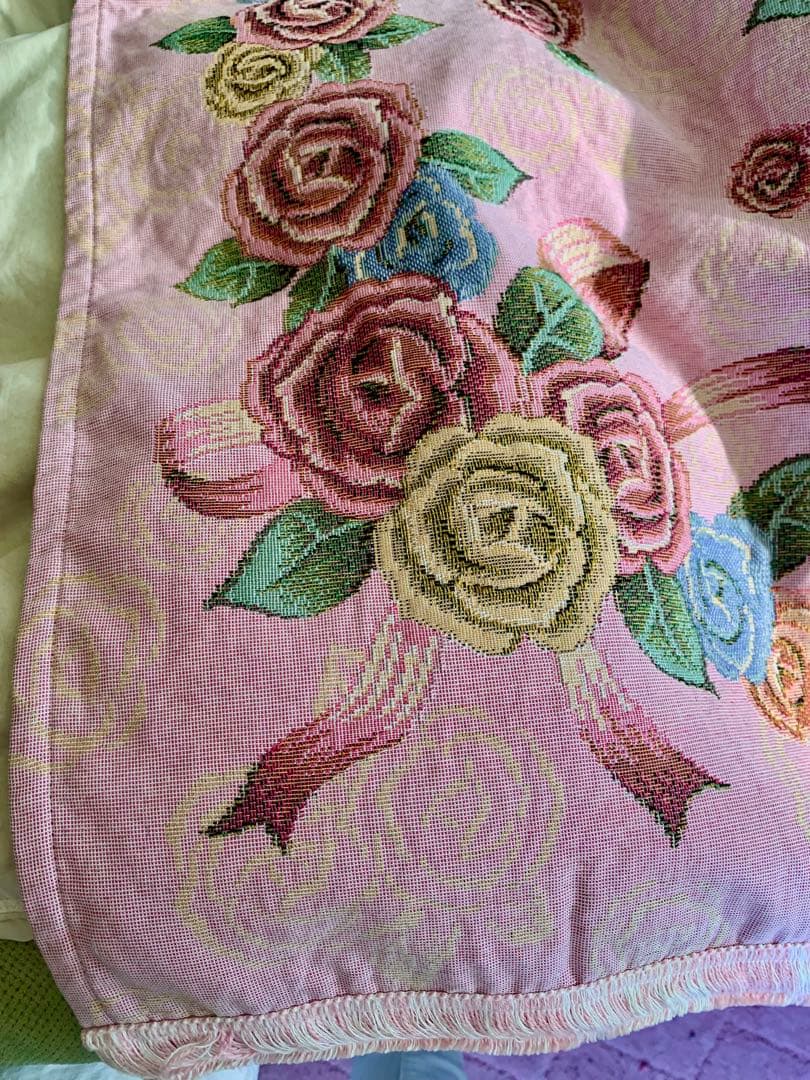 超レア25周年記念品♡ゴブラン織Hello Kittyベッドカバ195✖️127㎝