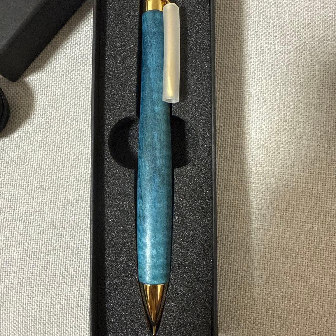 値下げこぶた工房 スタビライドウッド 青 縮み杢 - メルカリ