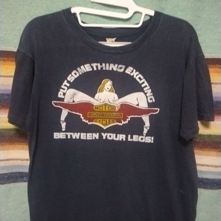 80s ハーレーダビッドソンTシャツ M字開脚 USA製 ヴィンテージ - メルカリ