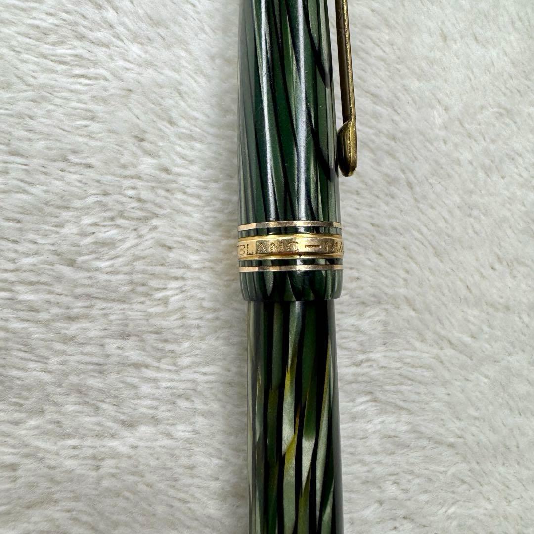 希少☆ モンブラン　マスターピース　万年筆　セルロイド　グリーン　144