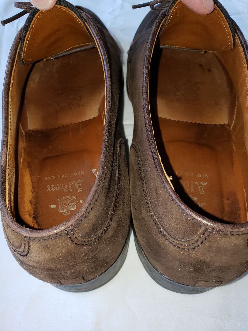 モカ縫い オイル スエード Uチップ オールデン アメリカ製 革靴 ALDEN