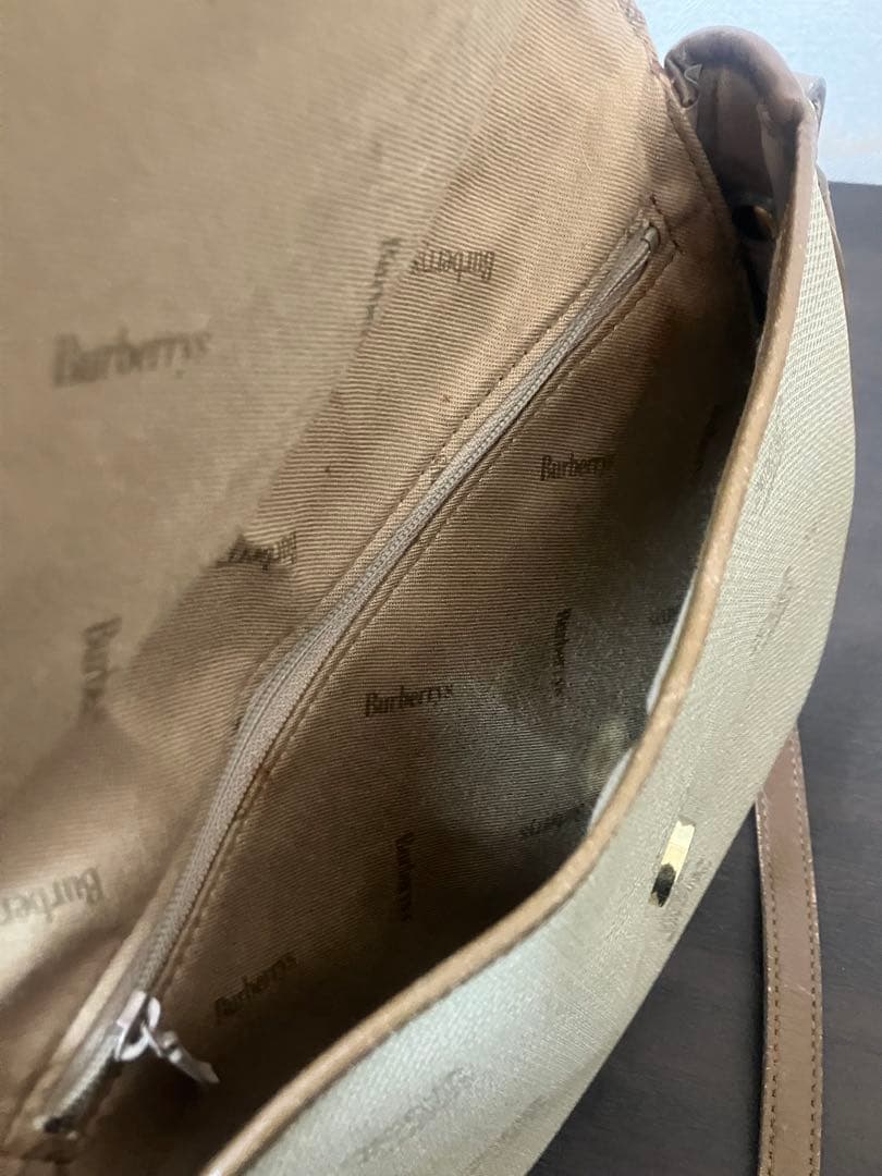 Burberrys バーバリーズ ショルダーバッグ ベージュ ロゴ柄 ヴィンテー