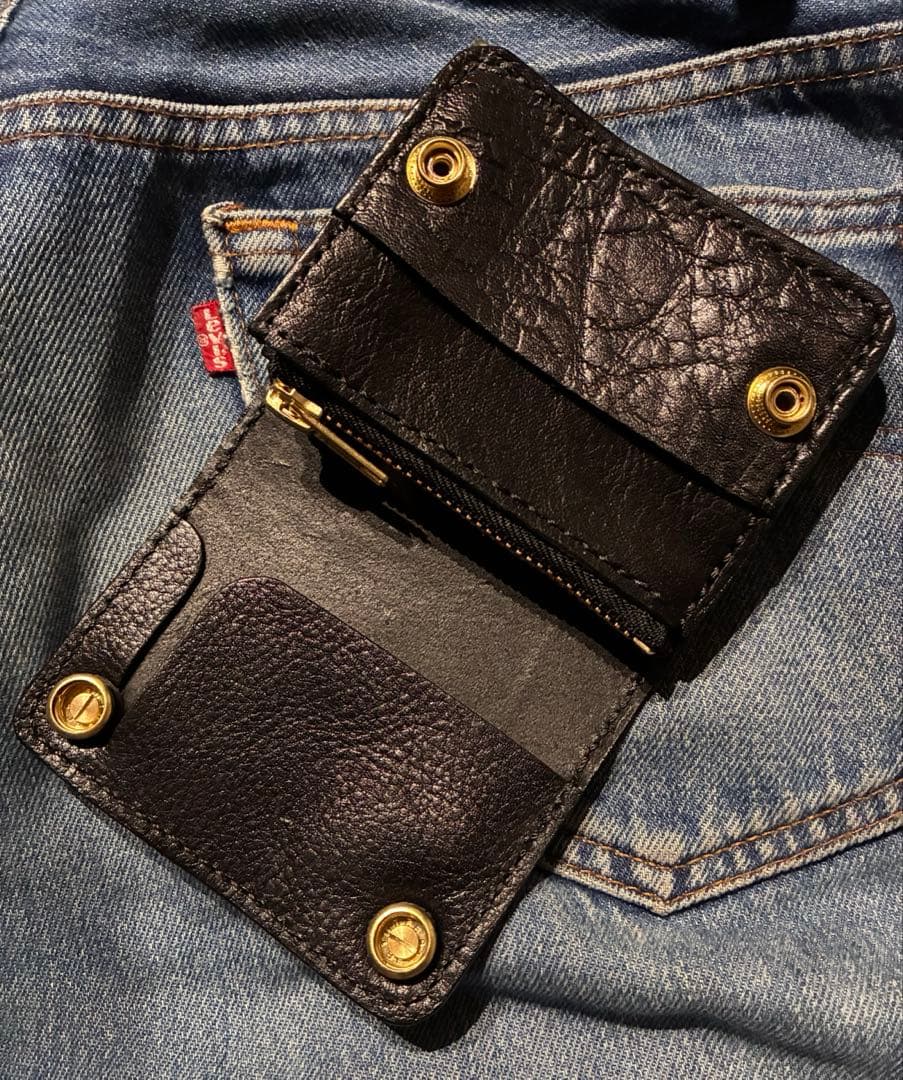 ショートサイズ　クロスボールコンチョブラスゴールドカスタム　※即納可