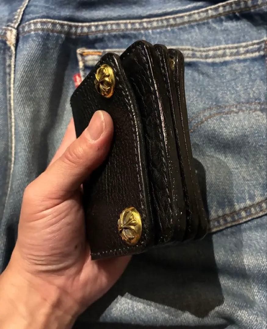 ショートサイズ　クロスボールコンチョブラスゴールドカスタム　※即納可