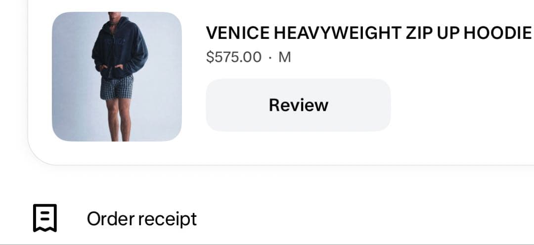 ERL venice フルジップパーカー