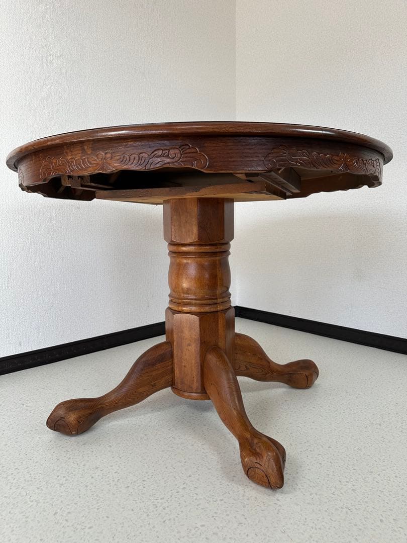 シンリー 伸縮式 ダイニングテーブル エクステンションテーブル　※i1※