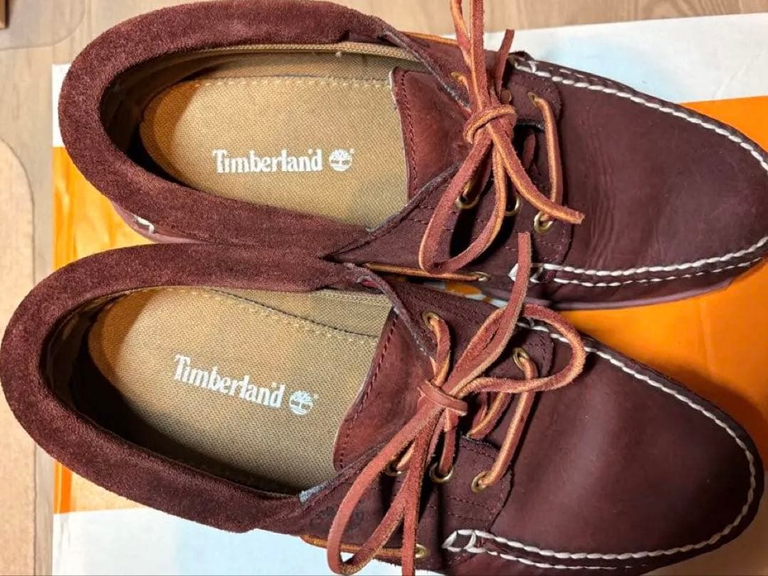 ティンバーランド timberland デッキシューズ 3 eye バーガンディ