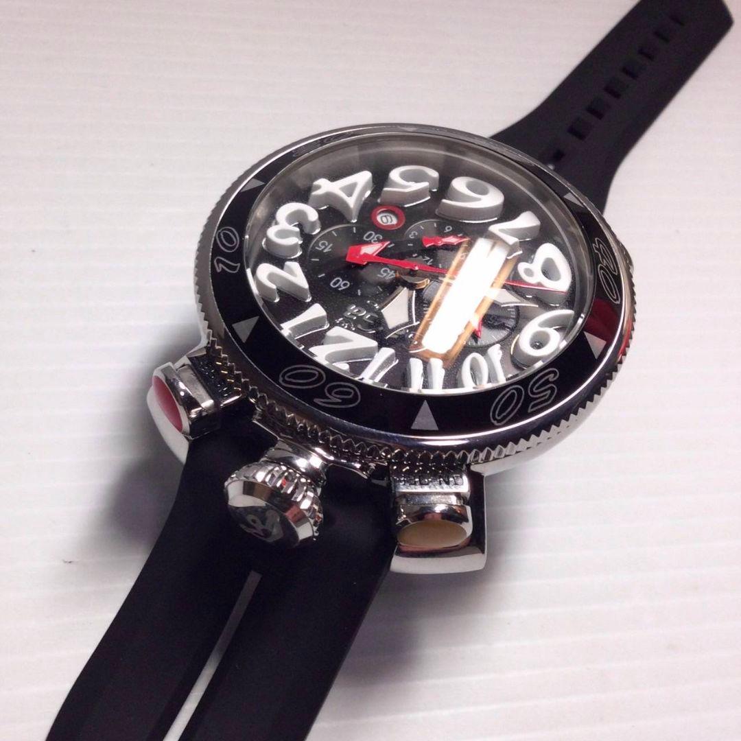 ポコ　ガガミラノ ◆クロノグラフ 稼働品 6050.6