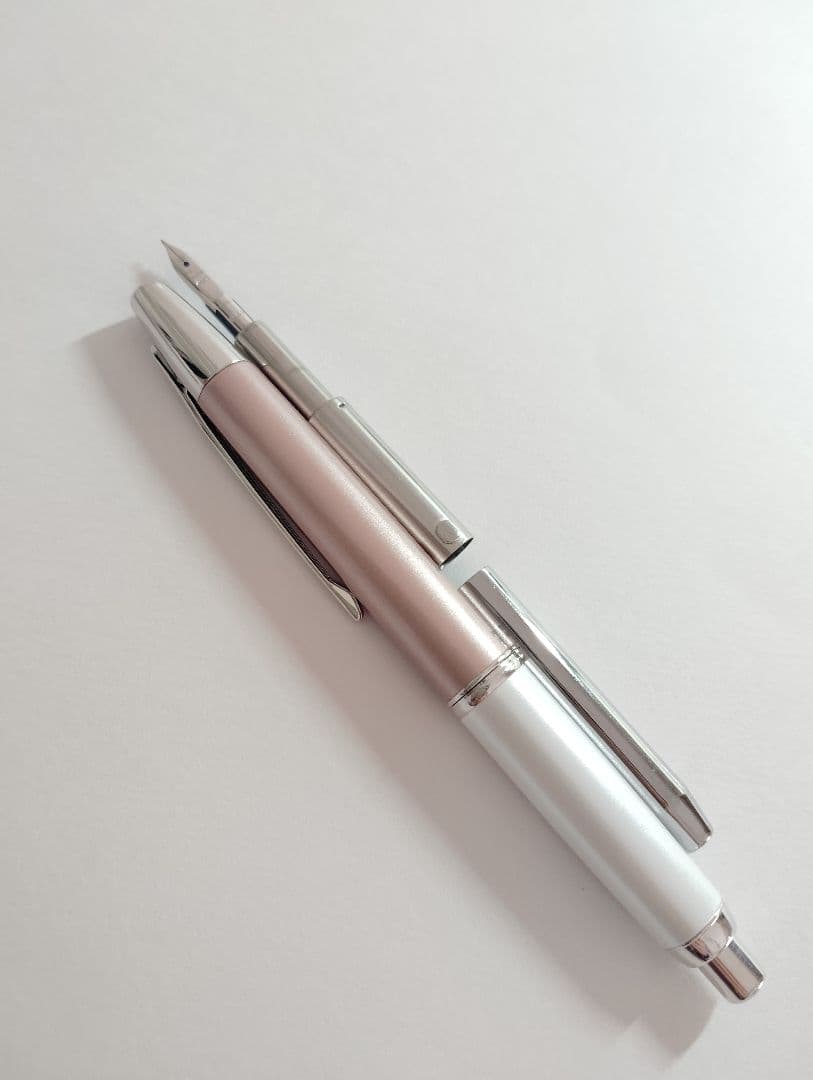 キャップレス デシモ 万年筆 パイロット ツートーンカラー ピンク×ホワイト