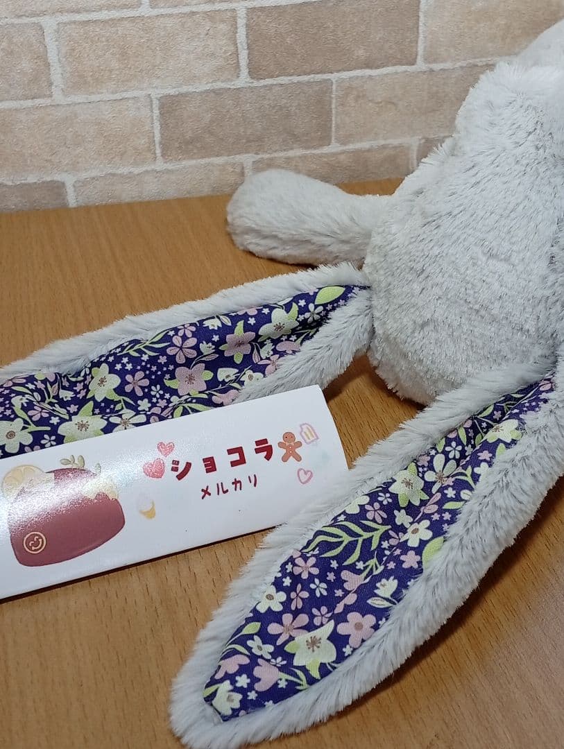  Blossom Silver bloom 耳花ウサギぬいぐるみ