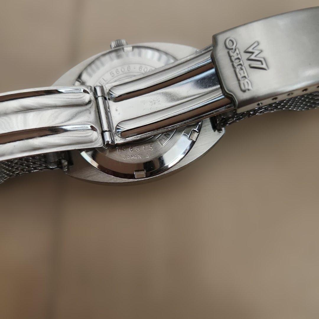 セイコー　ロードマチック ブラック　自動巻　　5606-6000