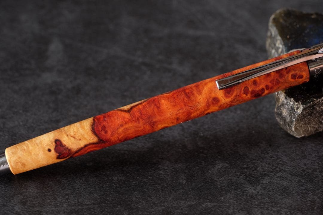 PG5木軸カスタム0178 高村杢工房 製図用シャープペンシル 極上の花梨瘤