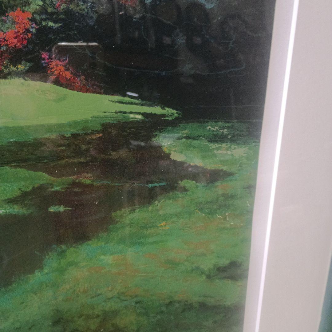 4560）マークキング リトグラフまたはシルクスクリーン「アプローチ」額装