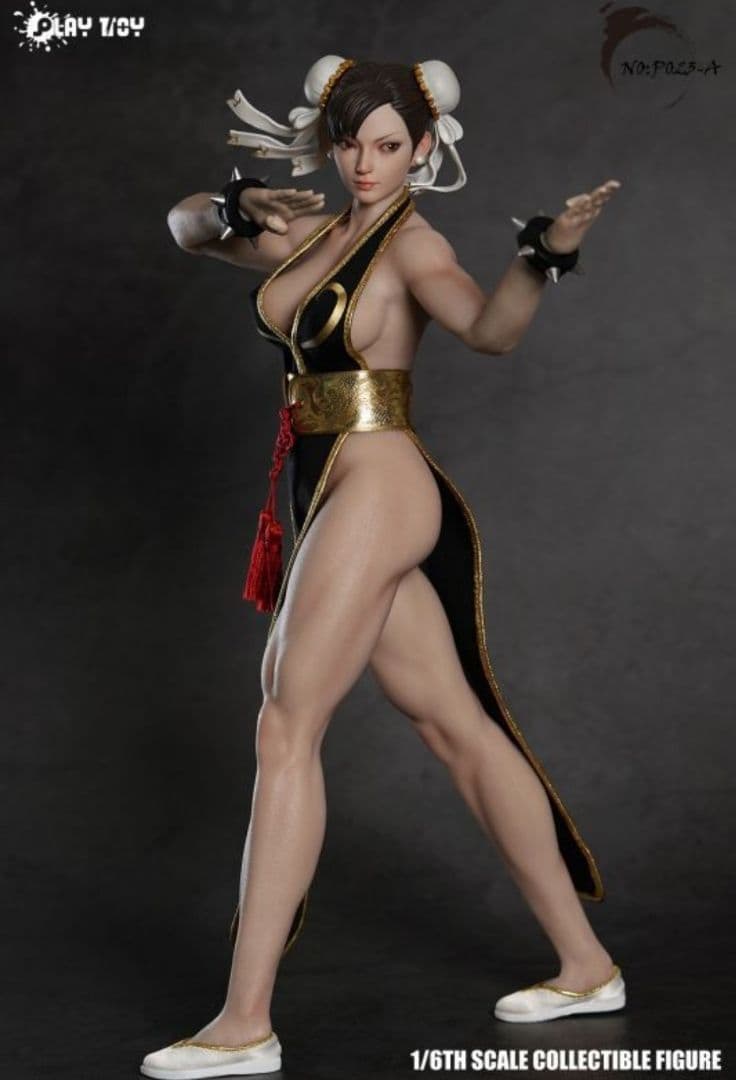 新品 1/6 チュンリー アクションフィギュア シームレス素体 眼球可動