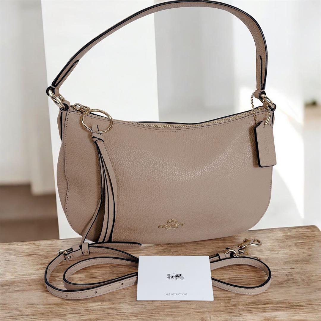 Coach ショルダーバッグ ハンドバック ワンショルダー　ベージュ