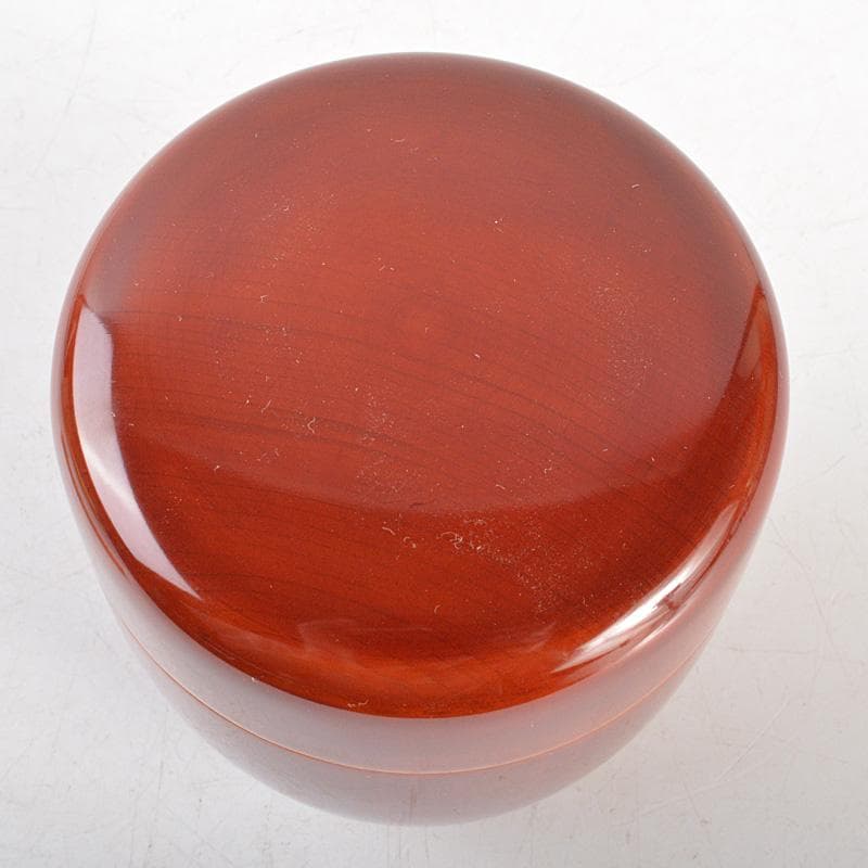 茶道具　飛騨春慶塗　散木　大棗　花押あり　共箱　N　6075