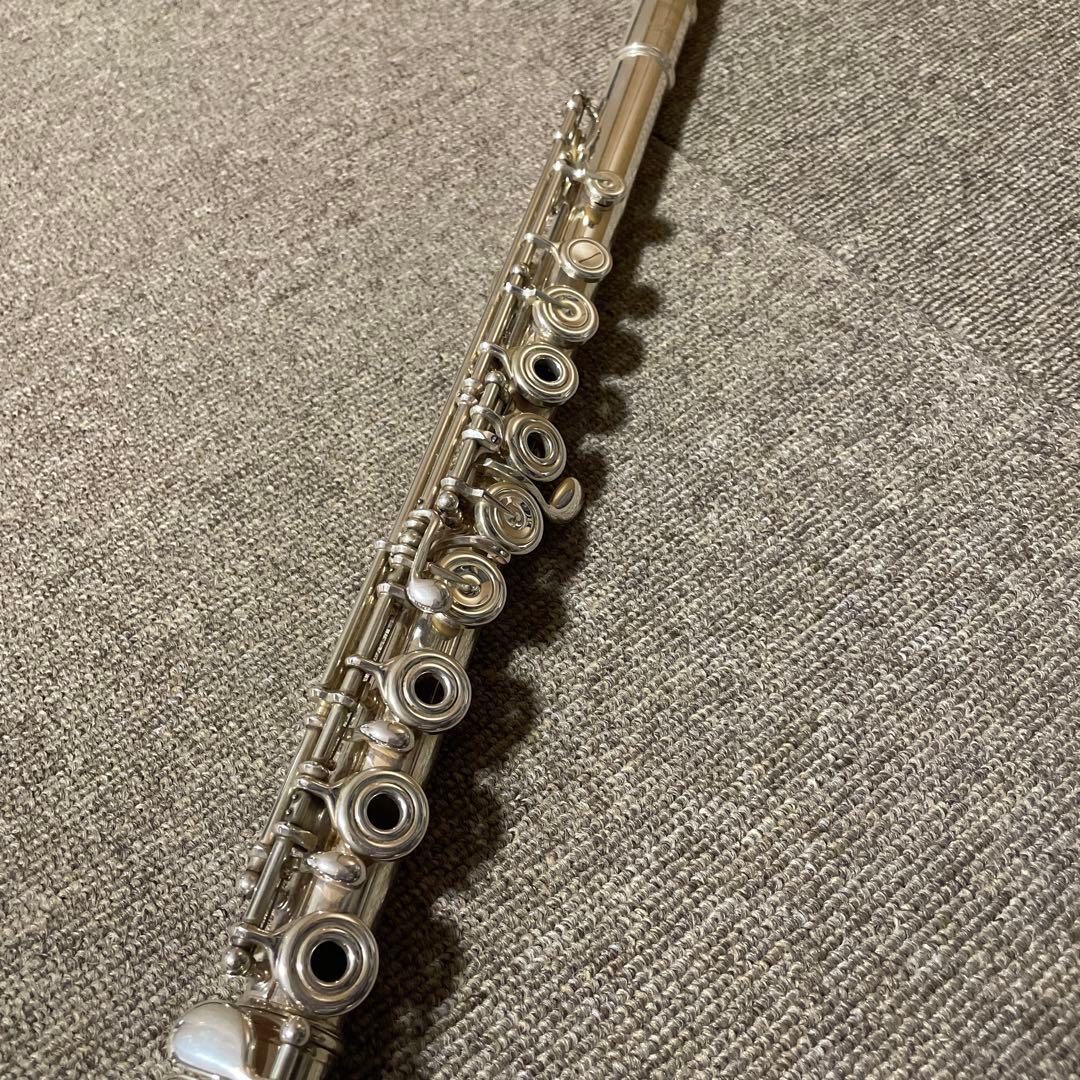 YAMAHA フルート 577 頭部間銀製　ケース付き　オフセット　リングキー