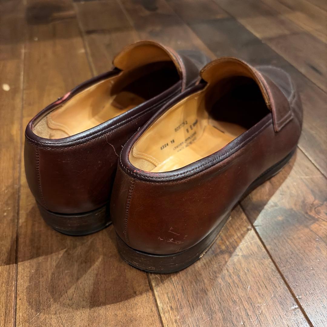 CROCKETT&JONES ダークブラウン レザー ローファー※送料込