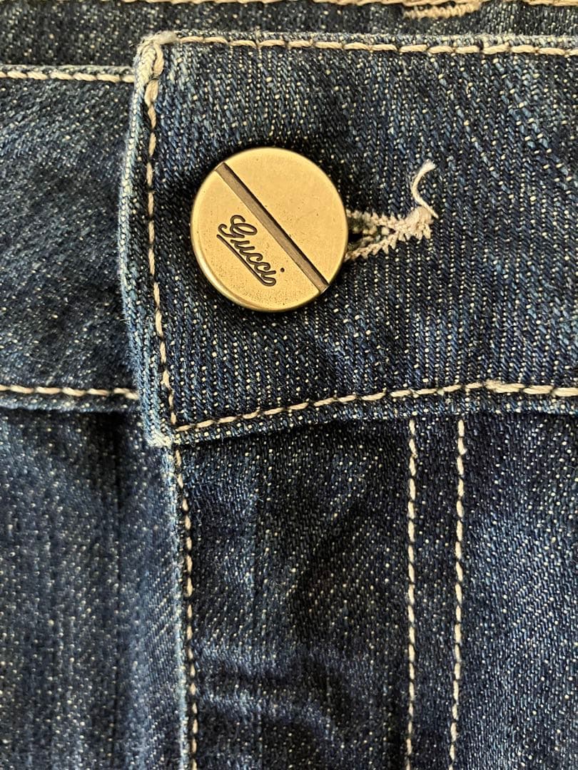 GUCCI 膝丈デニムスカート 38 イタリア製