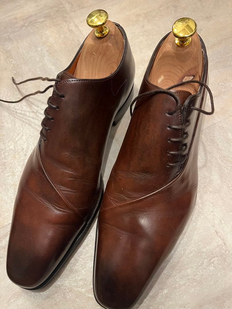 【Santoni】レザーシューズ/ビジネス/ダークブラウン