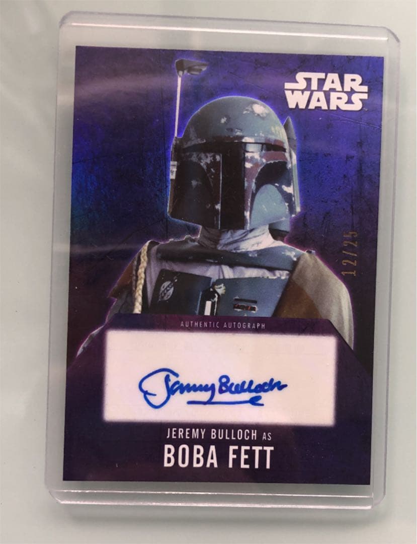 Topps社製 スターウォーズ ヨーダ、ボバ・フェット 直筆サインカード