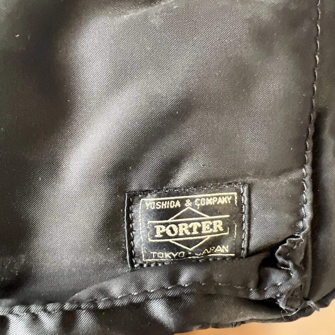 PORTER タンカー ブラック ショルダーバッグ ダブルファスナー 吉田カバン