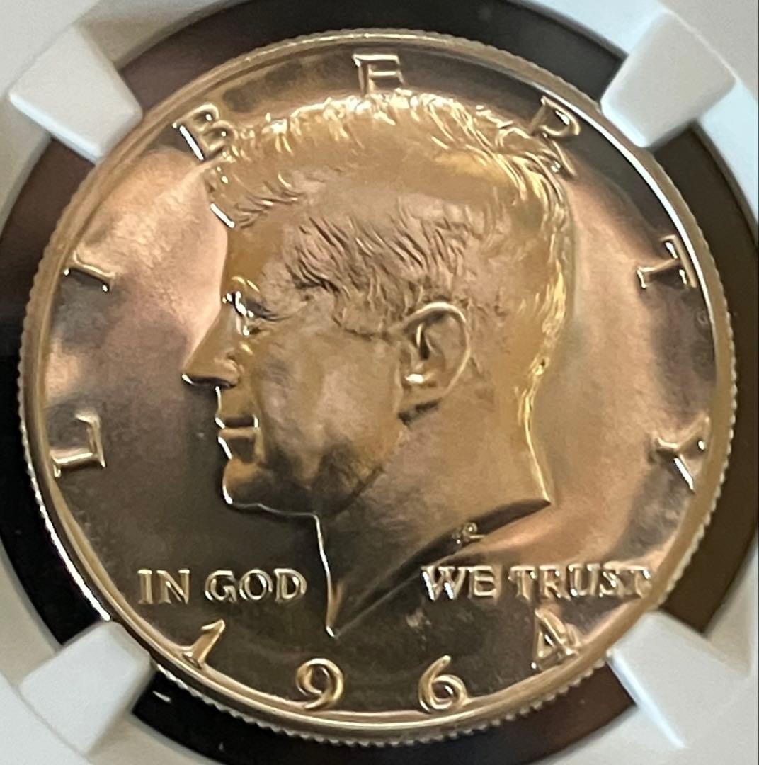 アメリカ 1964 ケネディ プルーフ ハーフダラー 銀貨 NGC PF67 - メルカリ