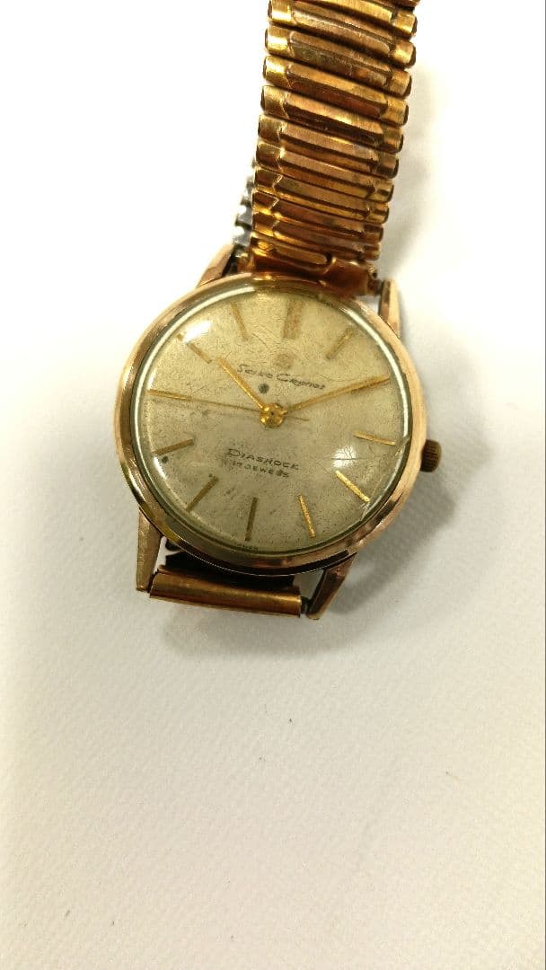 SEIKO　CRONOS 手巻き　DIASHOCK 　17JEWELS　ジャンク