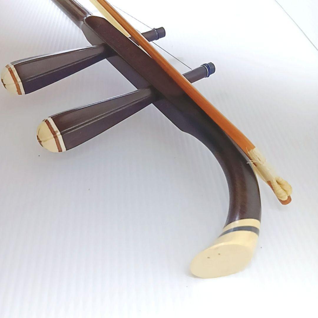 二胡　DUNHUANG 敦煌牌 上海民族楽器 ハードケース　弓　本革　蛇皮