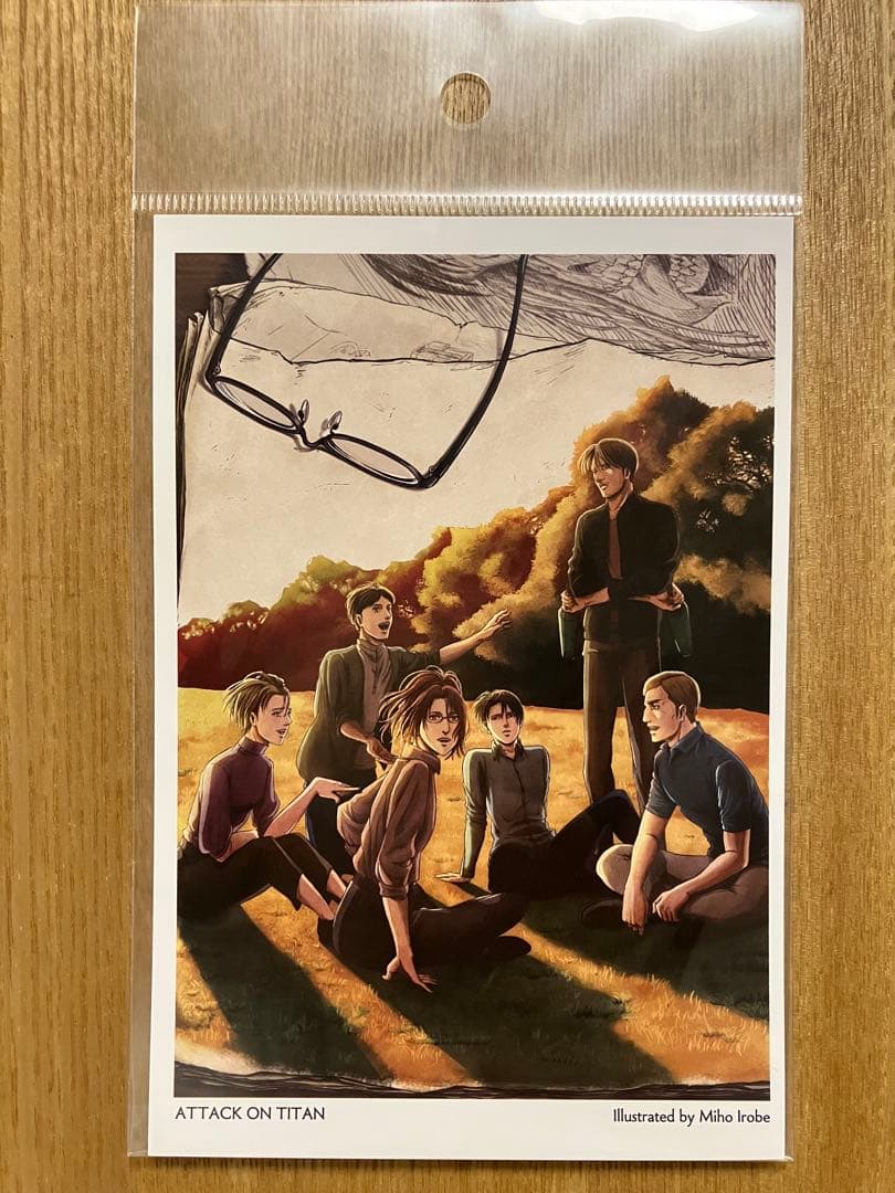 128 進撃の巨人　WIT STUDIO ポストカード　幹部組　エンドカード