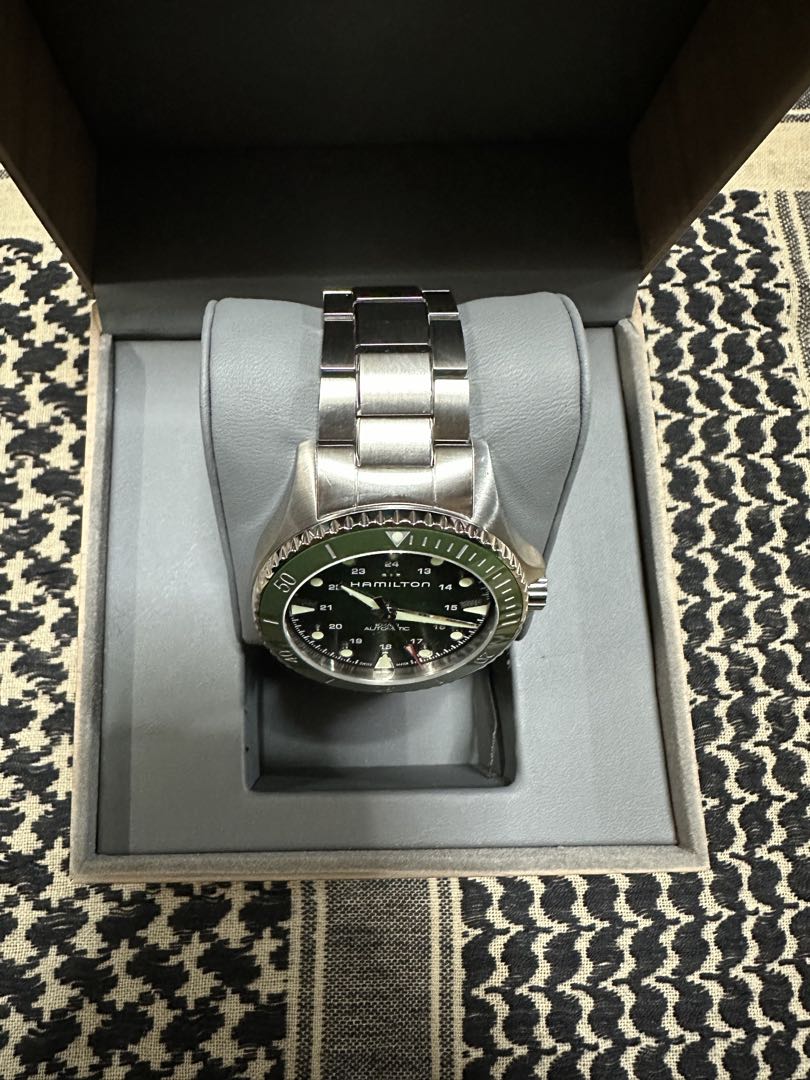 美品 自動巻HAMILTON ハミルトン カーキネイビー サブマリーナタイプ