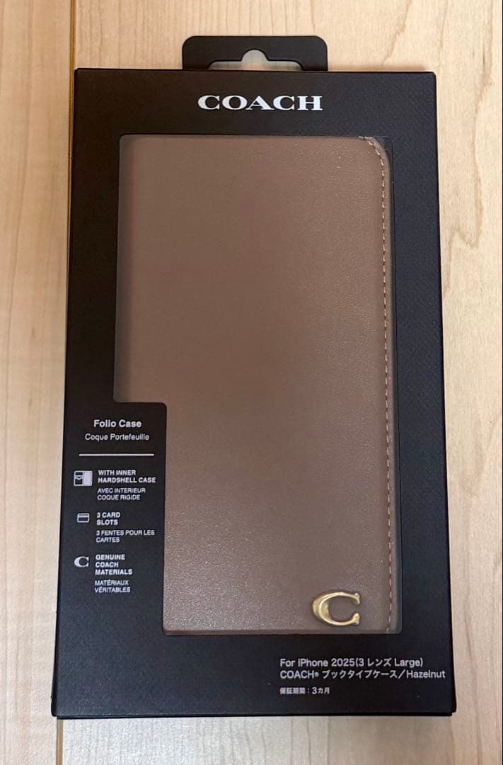 ◎新品未使用◎iPhone 17 Pro Max用 COACH（R）ブックタイプ