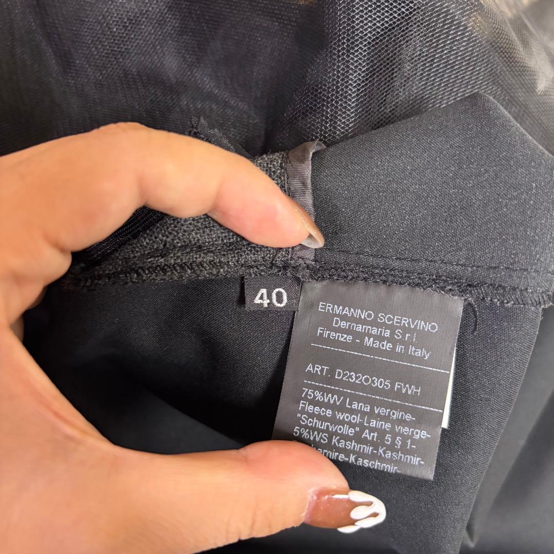 ERMANNO SCERVINO グレー フレアスカート ひざ丈